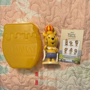 Winnie the Pooh King Figure with Honey Pot